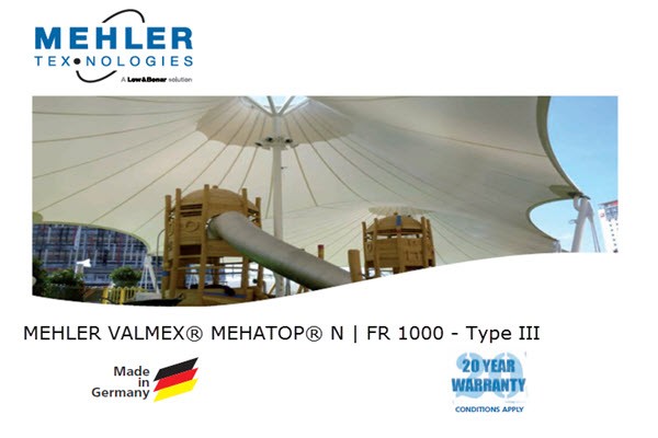 Thông số kỹ thuật vải bạt Mehler Valmex FR1000